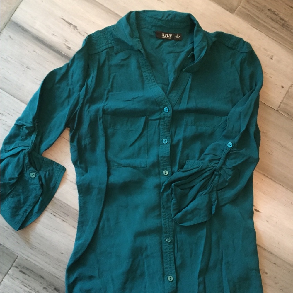 Teal blouse